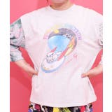 花ネコ袖柄切替 フクミン・モケの宇宙大冒険プルオーバー | ScoLar | 詳細画像7