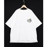 ポップレトロ調 ワッペン風バック刺繍アップリケTシャツ | ScoLar | 詳細画像8 
