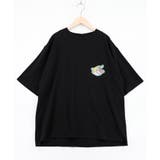 ポップレトロ調 ワッペン風バック刺繍アップリケTシャツ | ScoLar | 詳細画像9 