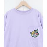 ポップレトロ調 ワッペン風バック刺繍アップリケTシャツ | ScoLar | 詳細画像12 
