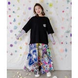 ポップレトロ調 ワッペン風バック刺繍アップリケTシャツ | ScoLar | 詳細画像2 