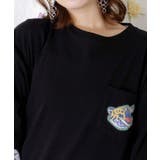 ポップレトロ調 ワッペン風バック刺繍アップリケTシャツ | ScoLar | 詳細画像6 
