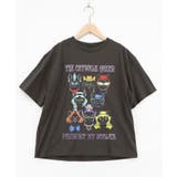 チャコールグレー | キャットウォーククイーン柄Tシャツ | ScoLar