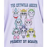 キャットウォーククイーン柄Tシャツ | ScoLar | 詳細画像8