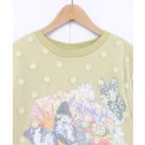 ドットチュール重ねアート柄Tシャツ | ScoLar | 詳細画像11 