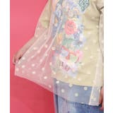 ドットチュール重ねアート柄Tシャツ | ScoLar | 詳細画像6 