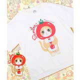 トマトにゃんこ柄プリントTシャツ | ScoLar | 詳細画像8