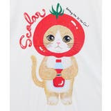 トマトにゃんこ柄プリントTシャツ | ScoLar | 詳細画像9