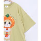 トマトにゃんこ柄プリントTシャツ | ScoLar | 詳細画像14