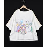 オフホワイト | 仮面舞踏会のネコ柄 ドルマンスリーブTシャツ | ScoLar