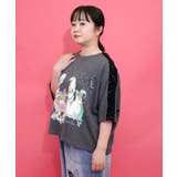 仮面舞踏会のネコ柄 ドルマンスリーブTシャツ | ScoLar | 詳細画像2 