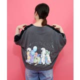 仮面舞踏会のネコ柄 ドルマンスリーブTシャツ | ScoLar | 詳細画像3 