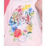 花ネコ発泡プリント ローズジャガードTシャツ | ScoLar | 詳細画像4 