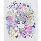 花に埋もれたスカラーちゃん ローズジャガードTシャツ | ScoLar | 詳細画像5
