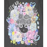 花に埋もれたスカラーちゃん ローズジャガードTシャツ | ScoLar | 詳細画像6
