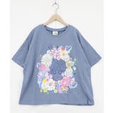 花に埋もれたスカラーちゃん ローズジャガードTシャツ | ScoLar | 詳細画像7