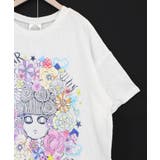 花に埋もれたスカラーちゃん ローズジャガードTシャツ | ScoLar | 詳細画像10