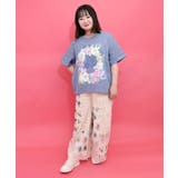 花に埋もれたスカラーちゃん ローズジャガードTシャツ | ScoLar | 詳細画像1