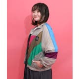 軽量薄地ナイロンワッシャー配色ブルゾン | ScoLar | 詳細画像10