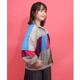 軽量薄地ナイロンワッシャー配色ブルゾン | ScoLar | 詳細画像12