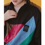 軽量薄地ナイロンワッシャー配色ブルゾン | ScoLar | 詳細画像8