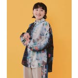 ポラロイド柄or花ネコストライプ柄 ガーゼシャツ | ScoLar | 詳細画像9 