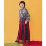 ポラロイド柄or花ネコストライプ柄 ガーゼシャツ | ScoLar | 詳細画像1 