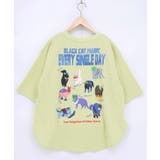 グリーン | ブラックキャットマジック柄 接触冷感Tシャツ | ScoLar