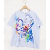 サックス | 花ネコScoLarロゴ 接触冷感プルオーバー | ScoLar