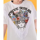 フリンジ入り アメリカン風スカラーちゃんTシャツ | ScoLar | 詳細画像5