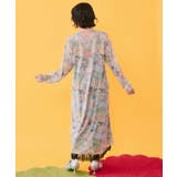 4柄展開 ロングスリーブソフトチュールワンピース | ScoLar | 詳細画像3