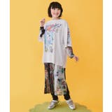 カラフルストリートガール柄Tシャツ | ScoLar | 詳細画像1