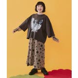 にらめっこネコちゃん ワイドTシャツ | ScoLar | 詳細画像1