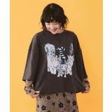 にらめっこネコちゃん ワイドTシャツ | ScoLar | 詳細画像2