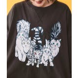 にらめっこネコちゃん ワイドTシャツ | ScoLar | 詳細画像6