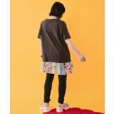 裾総柄フリル切替 ヴィンテージ風柄チュニック | ScoLar | 詳細画像3