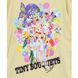 レースリボン×花ネコプリント 花柄スリット切替ワンピース | ScoLar | 詳細画像11