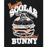お昼寝ウサギinスカラーバーガー柄Tシャツ | ScoLar | 詳細画像11 