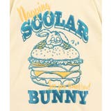 お昼寝ウサギinスカラーバーガー柄Tシャツ | ScoLar | 詳細画像13 