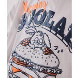 お昼寝ウサギinスカラーバーガー柄Tシャツ | ScoLar | 詳細画像8 