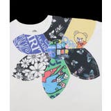 総柄大花コラージュ アシメプルオーバー | ScoLar | 詳細画像7
