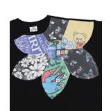 総柄大花コラージュ アシメプルオーバー | ScoLar | 詳細画像9