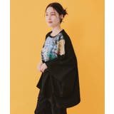 総柄大花コラージュ アシメプルオーバー | ScoLar | 詳細画像3