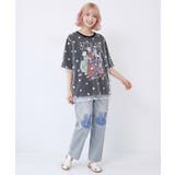 スカラーガールズ 花刺繍チュール重ねTシャツ | ScoLar | 詳細画像1 