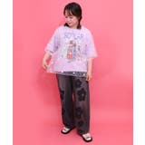 スカラーガールズ 花刺繍チュール重ねTシャツ | ScoLar | 詳細画像2 
