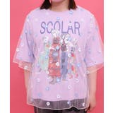 スカラーガールズ 花刺繍チュール重ねTシャツ | ScoLar | 詳細画像5 