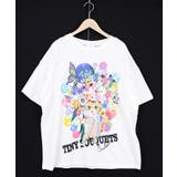 レースリボン付き 花ネコ柄Tシャツ | ScoLar | 詳細画像8