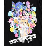 レースリボン付き 花ネコ柄Tシャツ | ScoLar | 詳細画像10