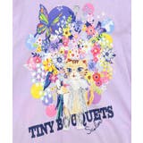 レースリボン付き 花ネコ柄Tシャツ | ScoLar | 詳細画像11