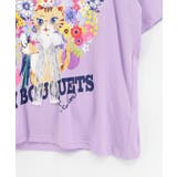 レースリボン付き 花ネコ柄Tシャツ | ScoLar | 詳細画像14